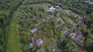 aerial view of 73 spring valley rd, montvale, nj 07645